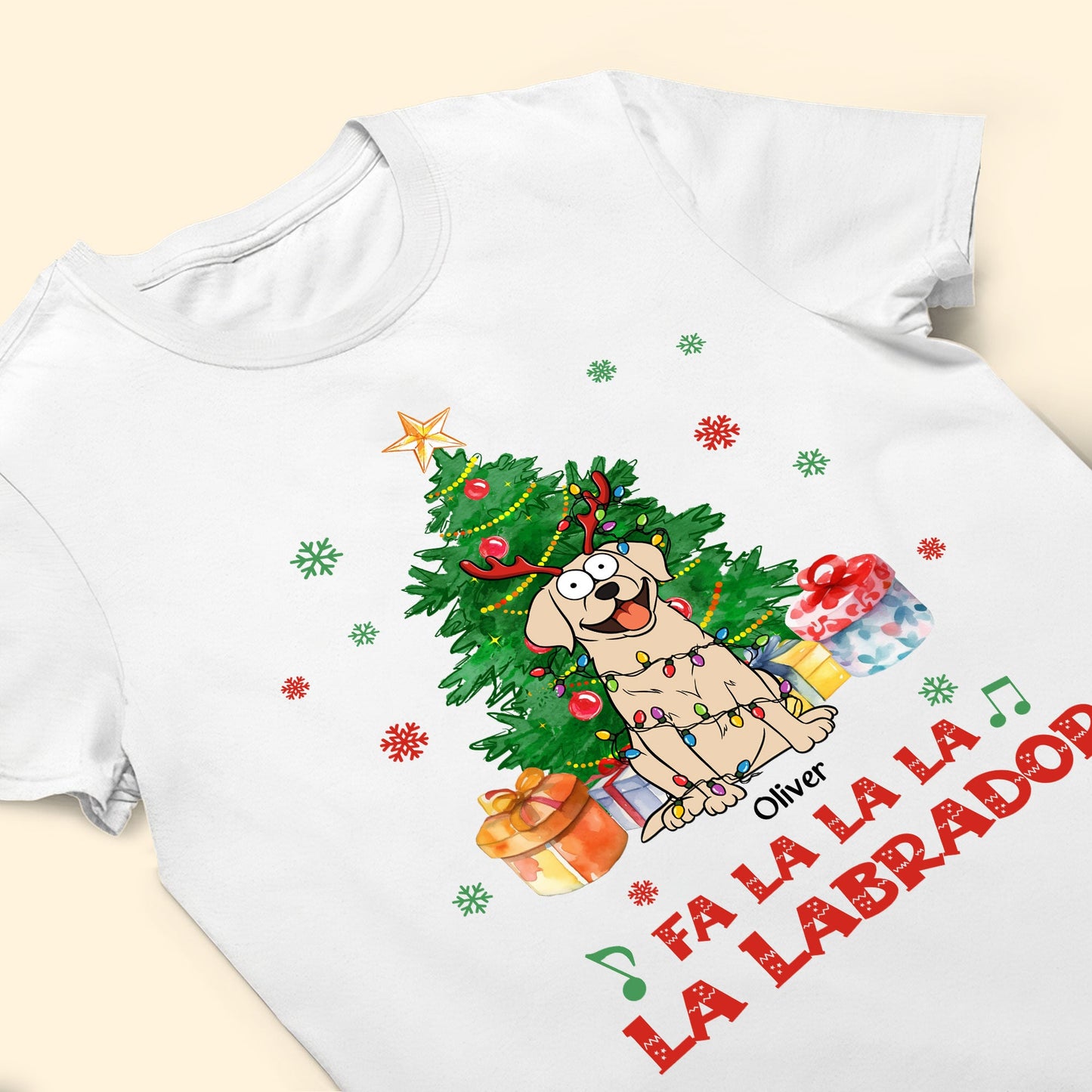 Fa La La La La Labrador - Personalized Shirt