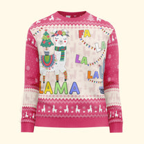 Fa La La La Llma - Personalized Ugly Sweater