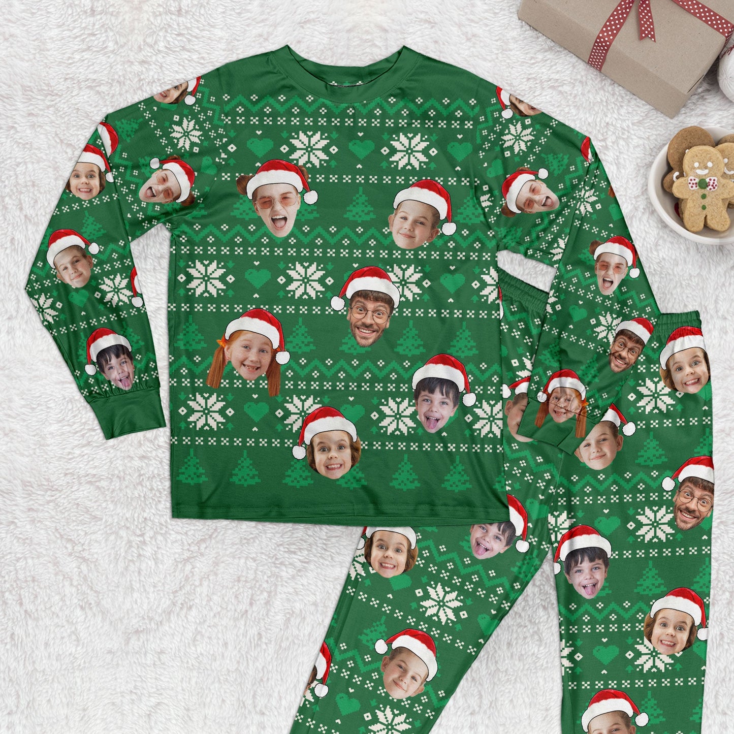 Face Family Ugly Pajamas - Personalized Photo Pajamas