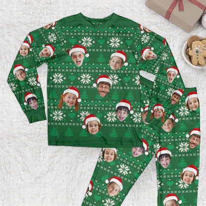 Face Family Ugly Pajamas - Personalized Photo Pajama Set