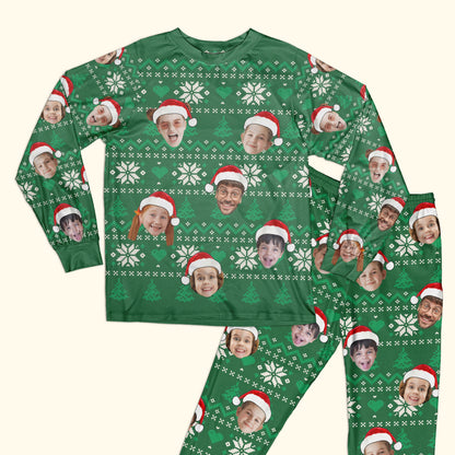 Face Family Ugly Pajamas - Personalized Photo Pajama Set
