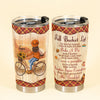 Fall Bucket List - Personalized Tumbler Cup - Fall Season Gift For Girls - Bike Girl