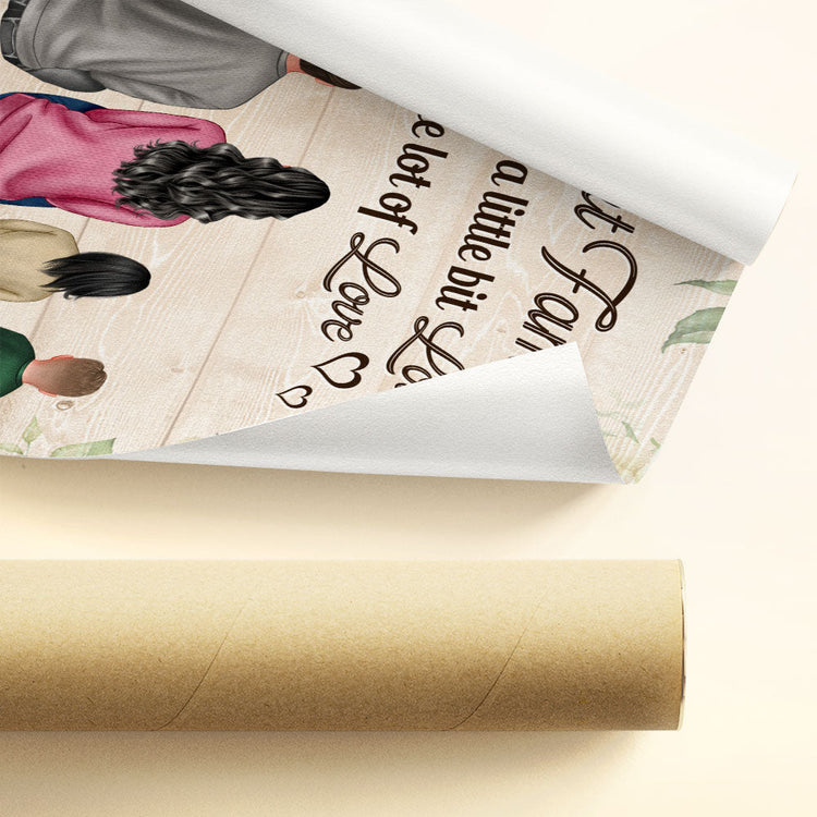 Family - A Whole Lot Of Love - Personalized Poster - Birthday Gift For Family Members
