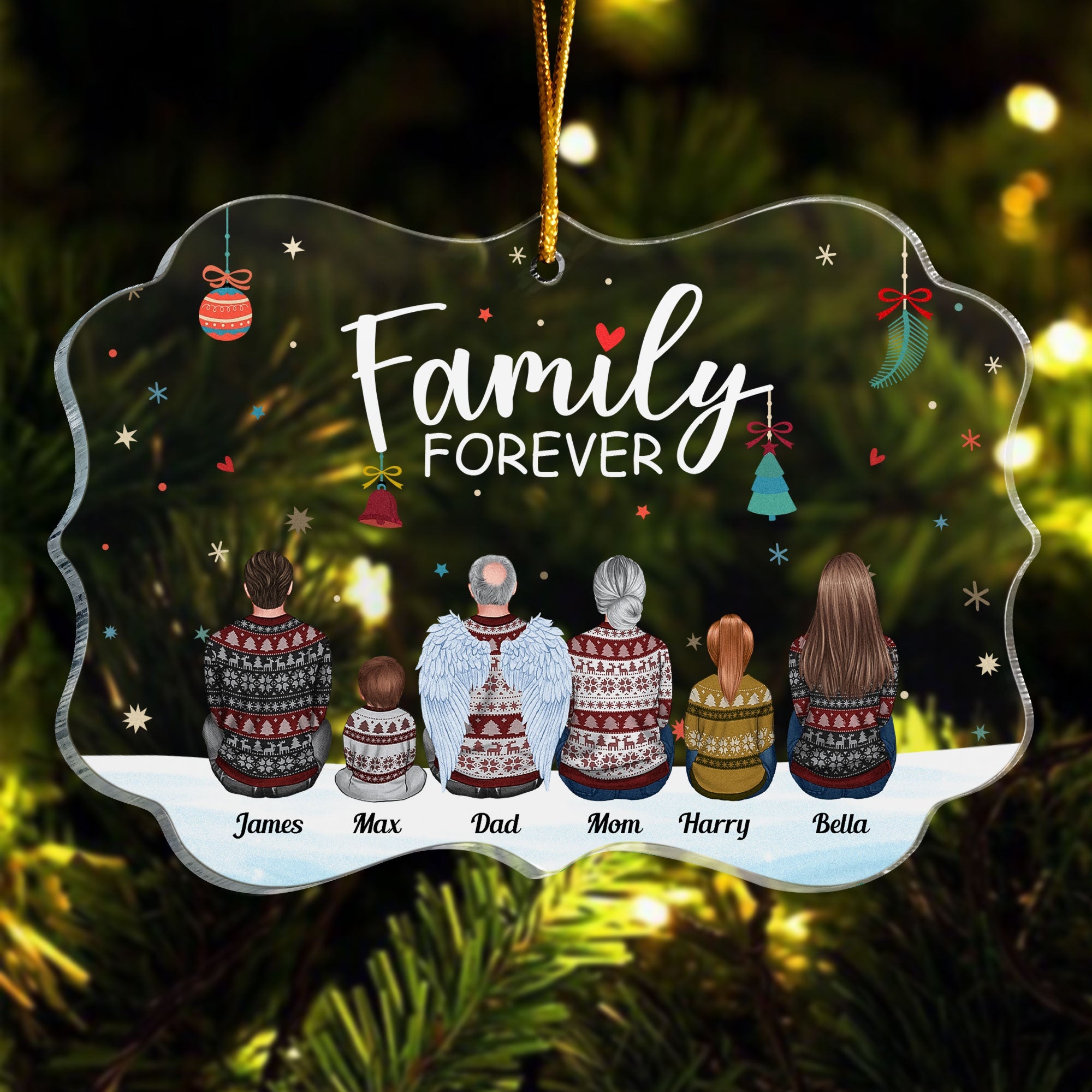 Family Forever - Personalized Family Ornament