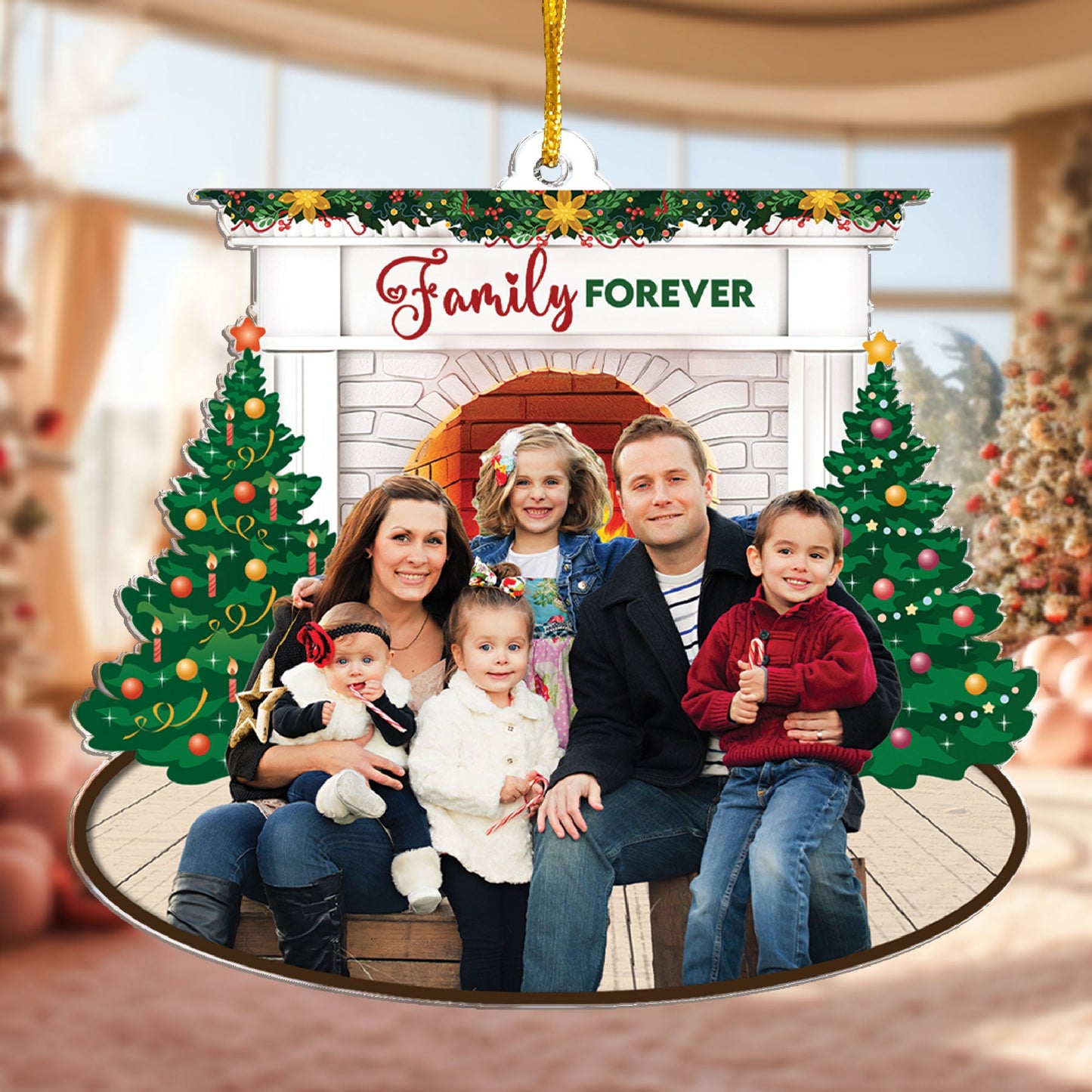 Family Forever - Personalized Acrylic Photo Ornament