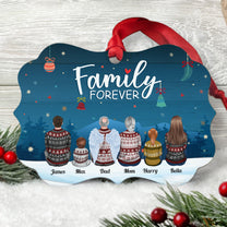Family Forever - Personalized Aluminum Ornament