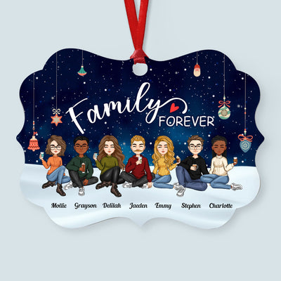 Family Forever - Christmas Eve - Personalized Family Ornament