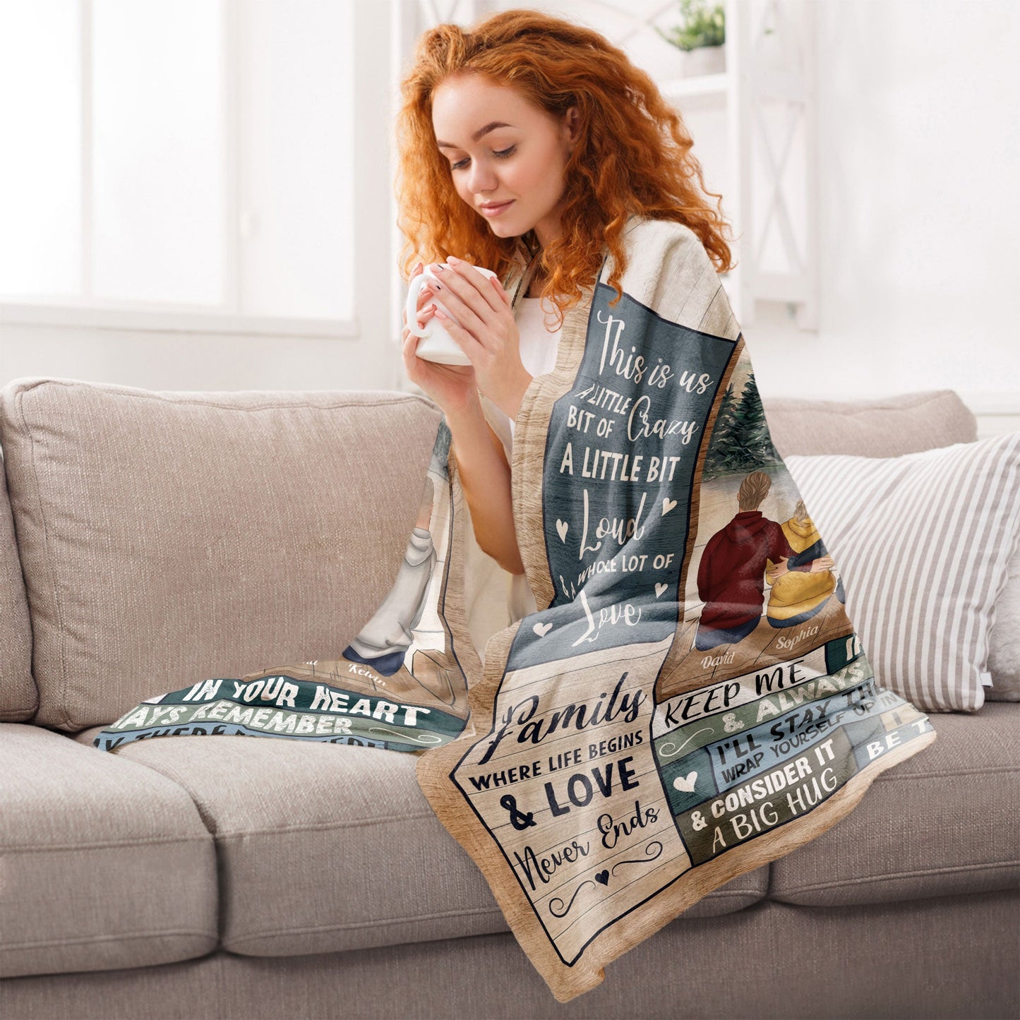 Family Forever - Personalized Blanket - Christmas, New Year Gift For Sisters, Brothers, Sibling