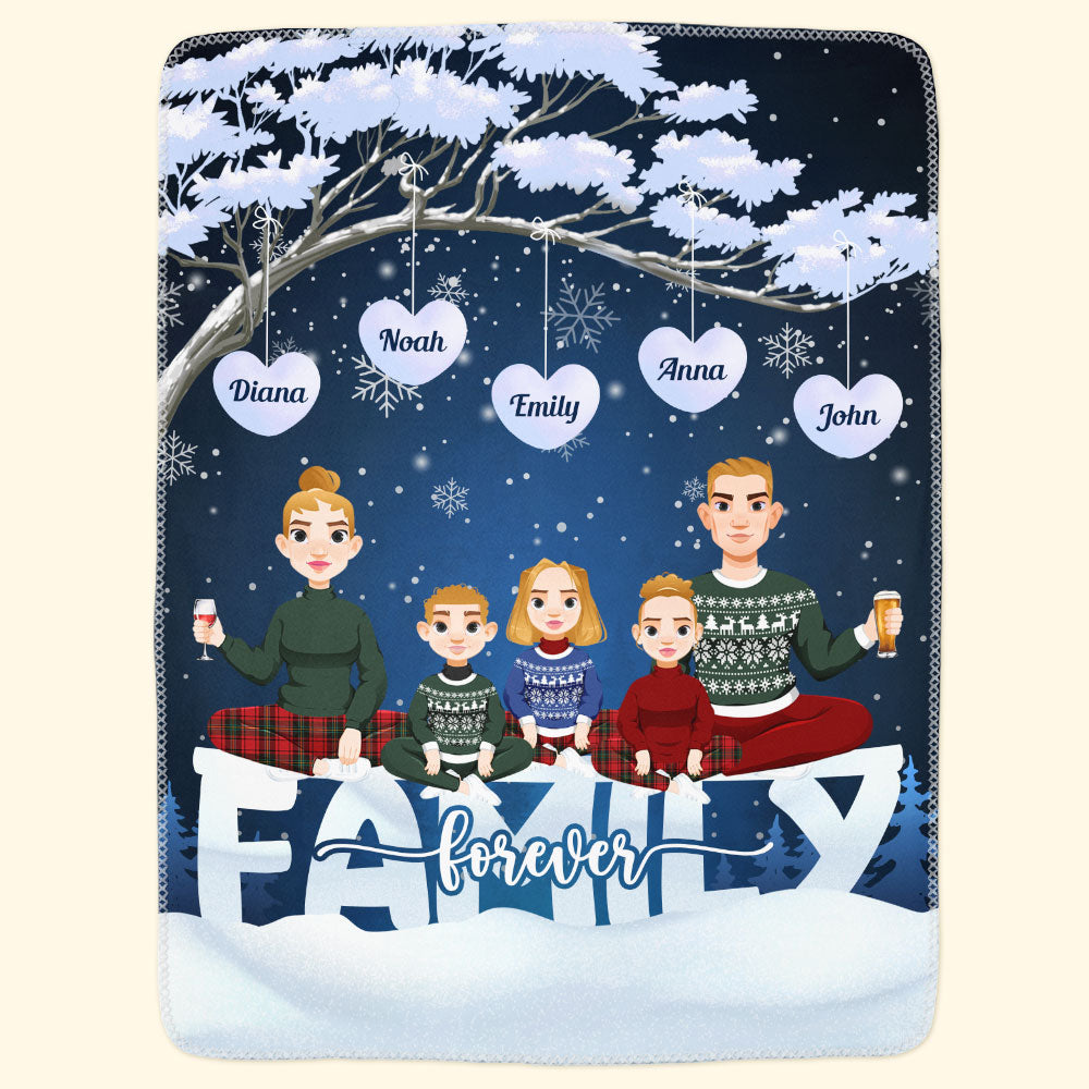 Family Forever - Personalized Blanket