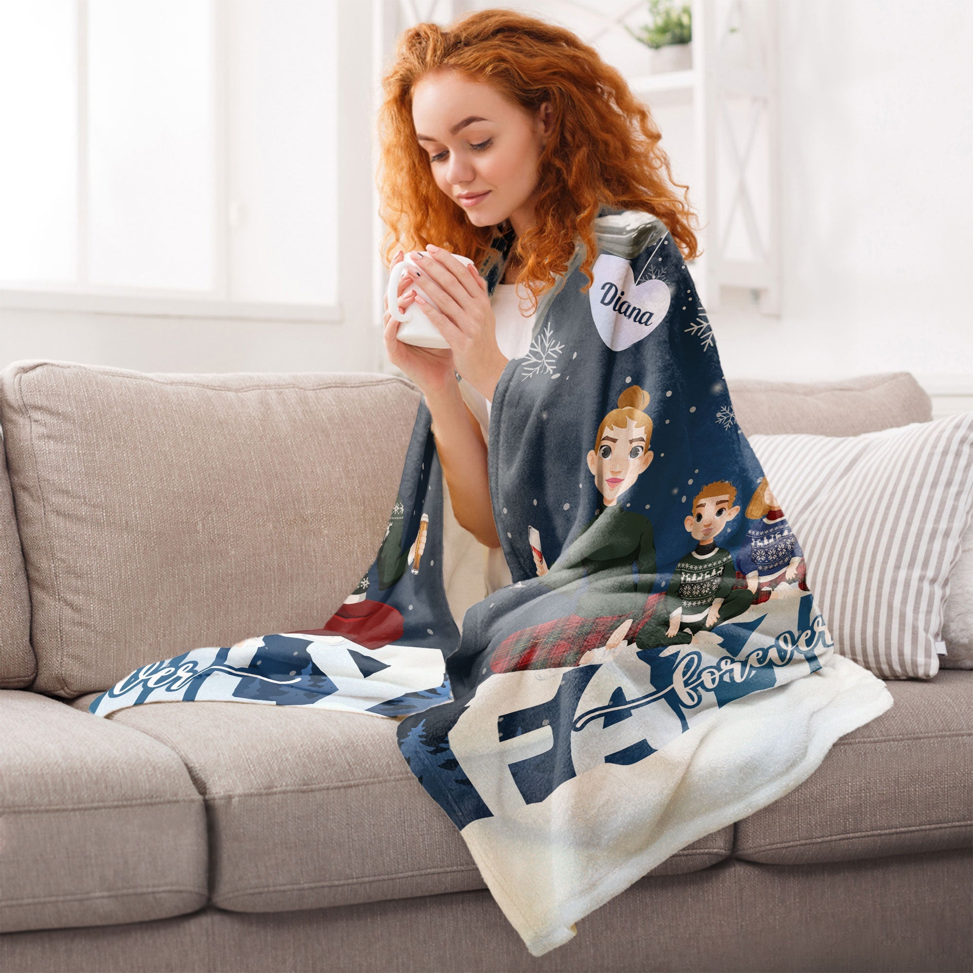 Family Forever - Personalized Blanket