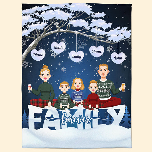 Family Forever - Personalized Blanket