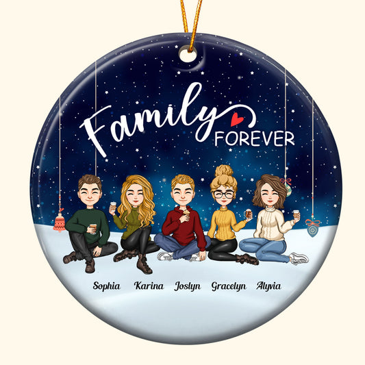 Family Forever - Personalized Ceramic Ornament