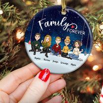 Family Forever - Personalized Ceramic Ornament