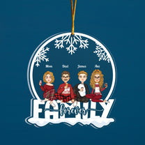 Siblings Forever - Personalized Custom Shaped Acrylic Ornament