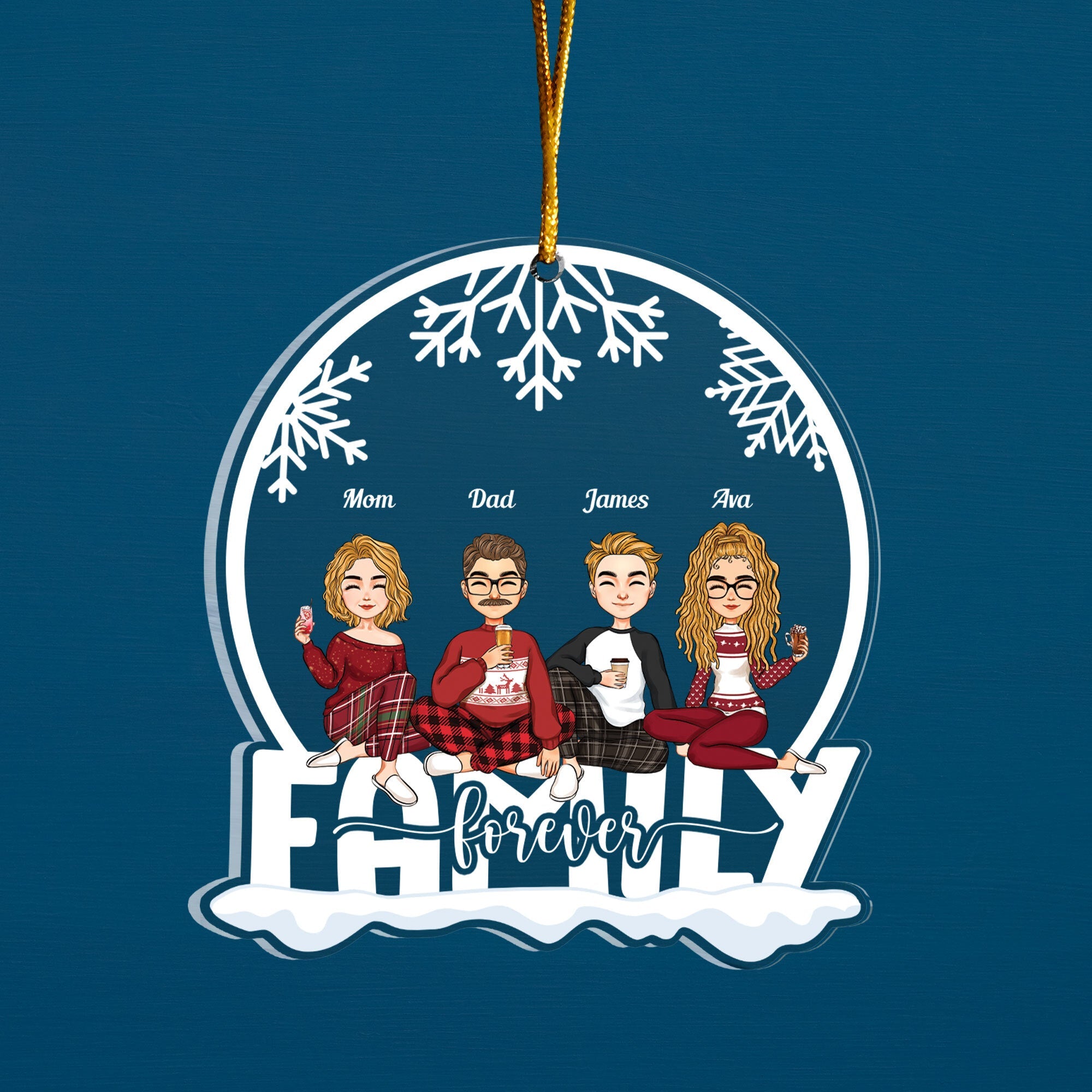 Siblings Forever - Personalized Siblings Ornament