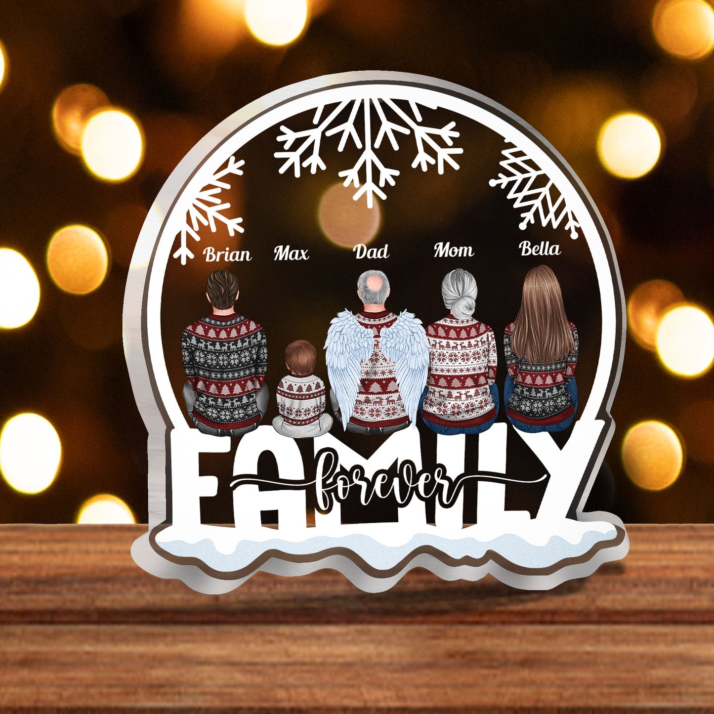 Family Forever - Personalized Custom Shaped Acrylic Plaque
