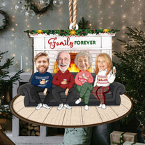 Family Forever - Personalized Wooden Photo Ornament