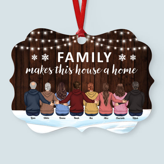 Family God's Gift That Lasts Forever - Personalized Aluminum Ornament - Christmas Gift For Family Members