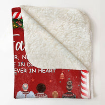 Family Is Never Apart In Heart - Personalized Blanket