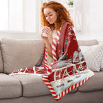 Family Is Never Apart In Heart - Personalized Blanket