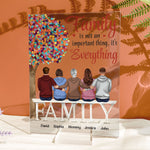 Family Is Not An Important Thing, It's Everything - Personalized Acrylic Plaque