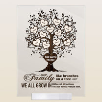 Family Like Branches On A Tree - Personalized Acrylic Plaque - Birthday, Christmas, New Year  Gift For Sisters, Brothers, Sibling