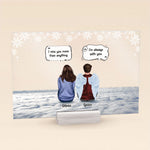 Family Memorial - Personalized Acrylic Plaque - Memorial, Loving Gift For Family Members, Dad, Mom, Sisters, Brothers