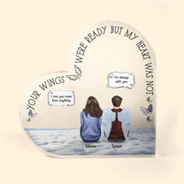 Family Memorial - Personalized Heart Shaped Acrylic Plaque