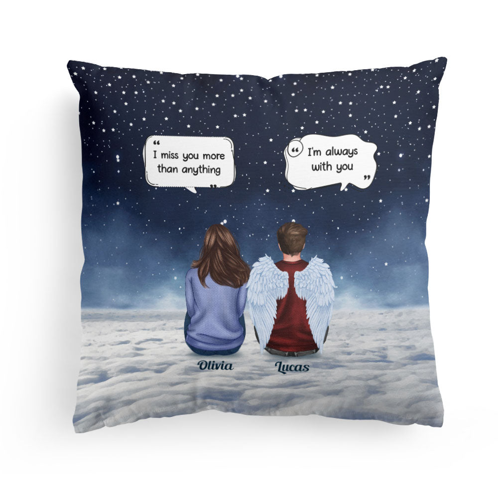 Family Memorial - Personalized Pillow - Memorial, Loving Gift For Family Members, Dad, Mom, Sisters, Brothers