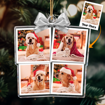 Family Photo Christmas Box Gift - Personalized Acrylic Photo Ornament