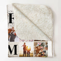 Family Photo Collage - Personalized Photo Blanket