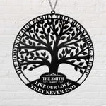 Family Tree - Personalized Custom Shaped Metal Sign