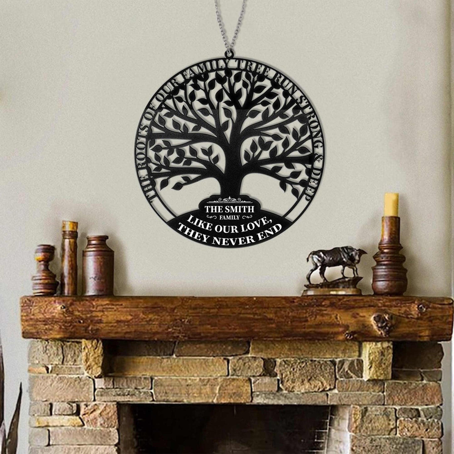 Family Tree - Personalized Custom Shaped Metal Sign