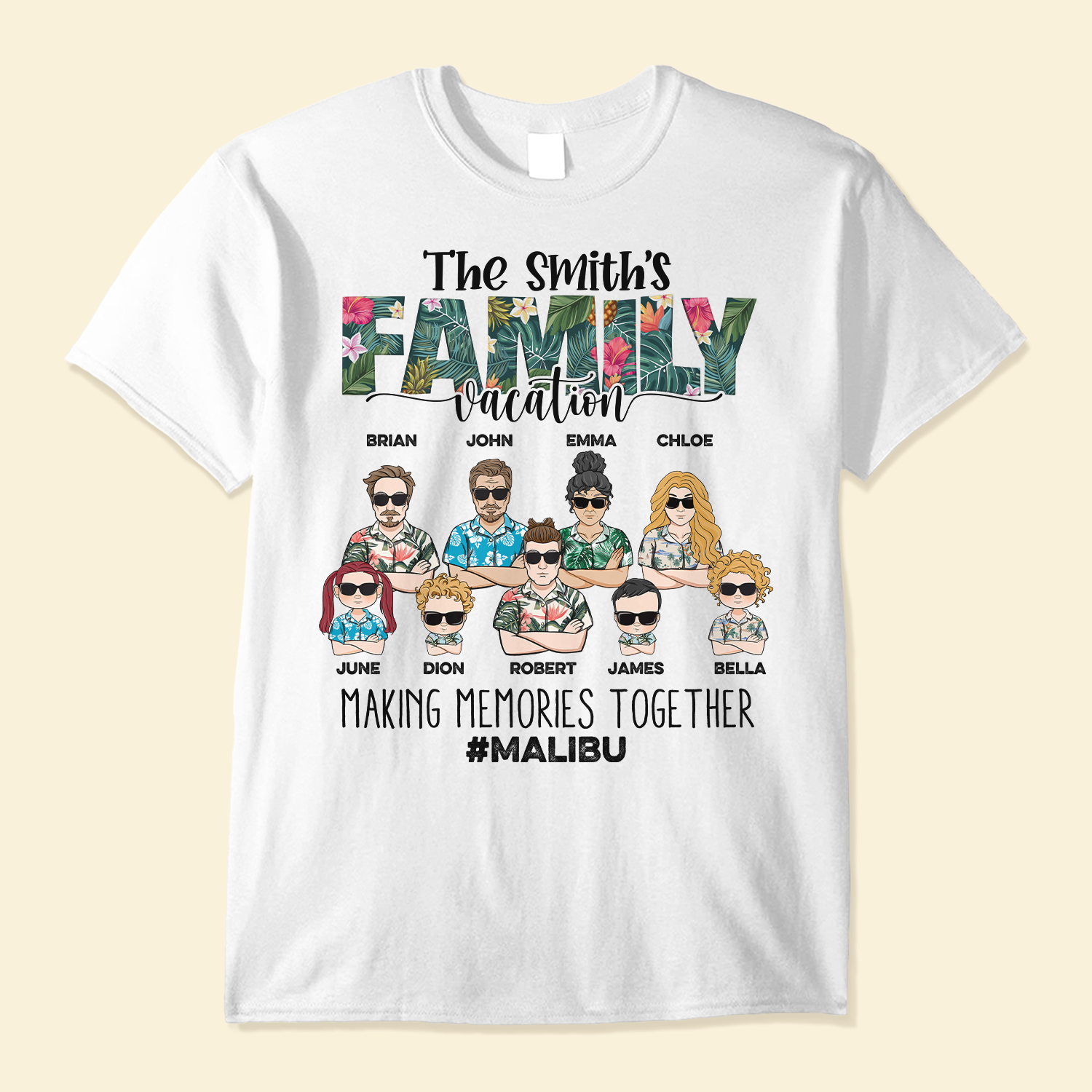 Family Vacation Making Memories Together - Personalized Shirt