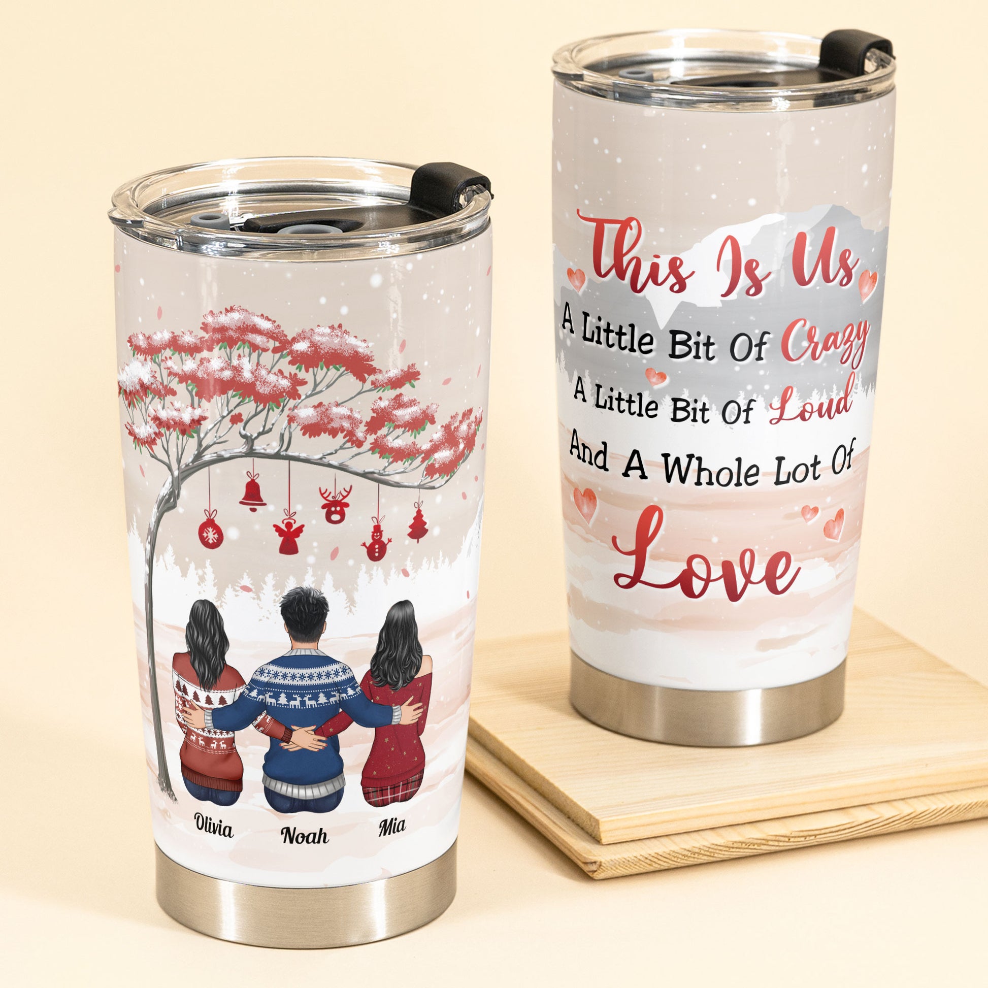 Family Where Life Begins And Love Never Ends - Personalized Tumbler Cup - Birthday, Christmas Gift For Family Members