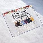 Family Where Life Begins & Love Never Ends - Personalized Acrylic Plaque - Loving Gift For Family, Parent, Mom, Dad, Brother, Sister