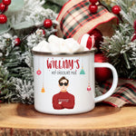 Family & Kids' Hot Chocolate Christmas Coffee Mug - Personalized Enamel Mug