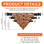 Fast Food Pattern Bandana Pet Custom Face - Personalized Photo Bandana Collar