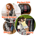 Father And Daughter Unbreakable Bond - Personalized Blanket - Birthday Gift For Father, Dad - Gift From Son, Daughter, Wife