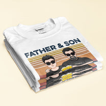 Father And Son Drinking Partners For Life - Personalized Shirt - Christmas Gift For Fathers And Sons