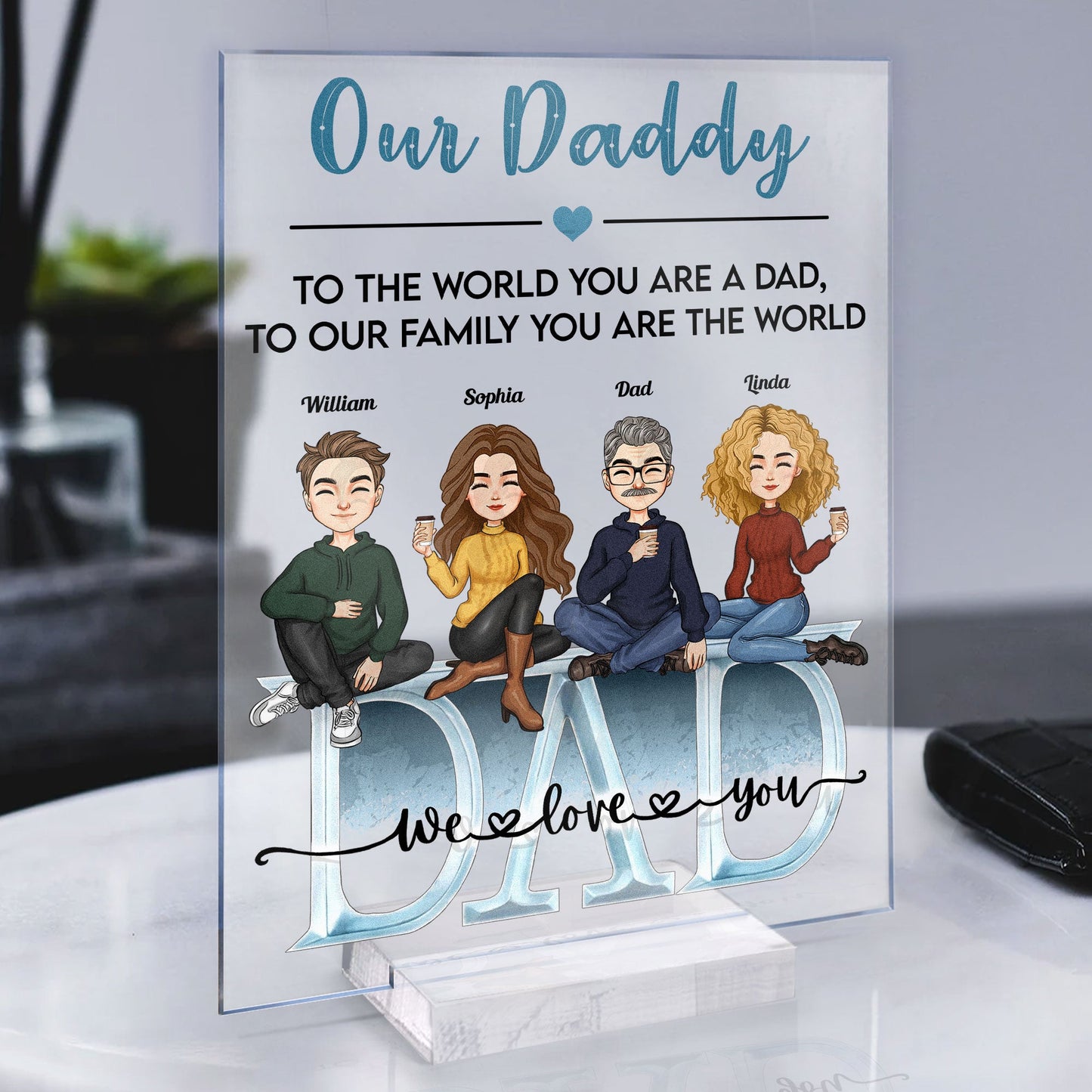 Father’s Day Gift For Dad - Personalized Acrylic Plaque