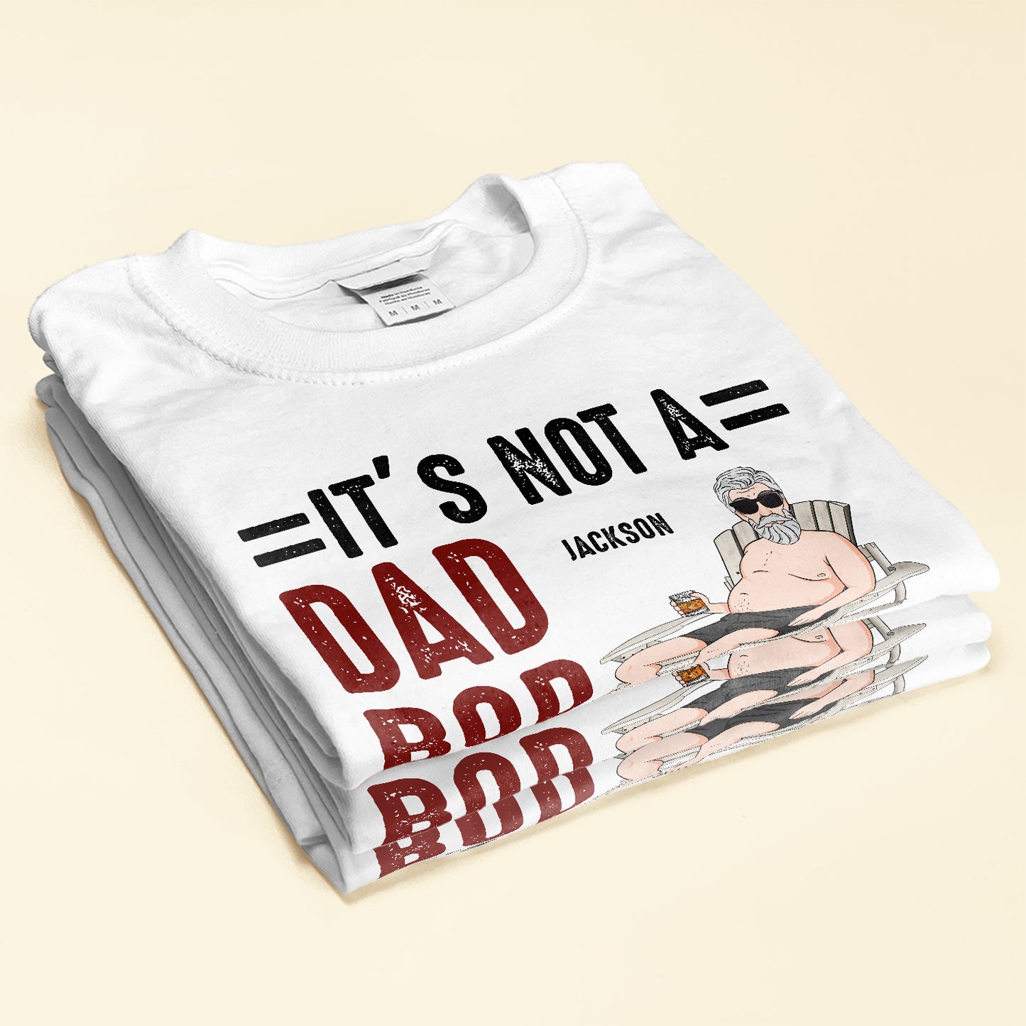 Father Figure Not Dad Bod - Personalized Shirt - Birthday, Father's Day Gift For Dad, Dad Bod, Father, Papa