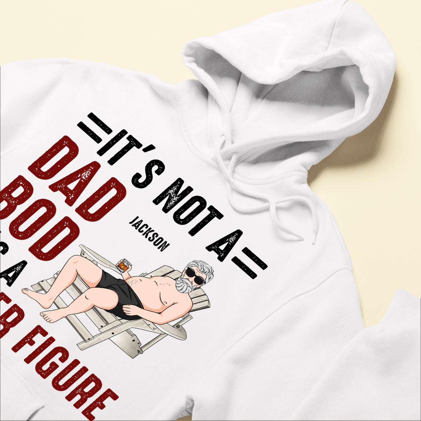Father Figure Not Dad Bod - Personalized Shirt - Birthday, Father's Day Gift For Dad, Dad Bod, Father, Papa