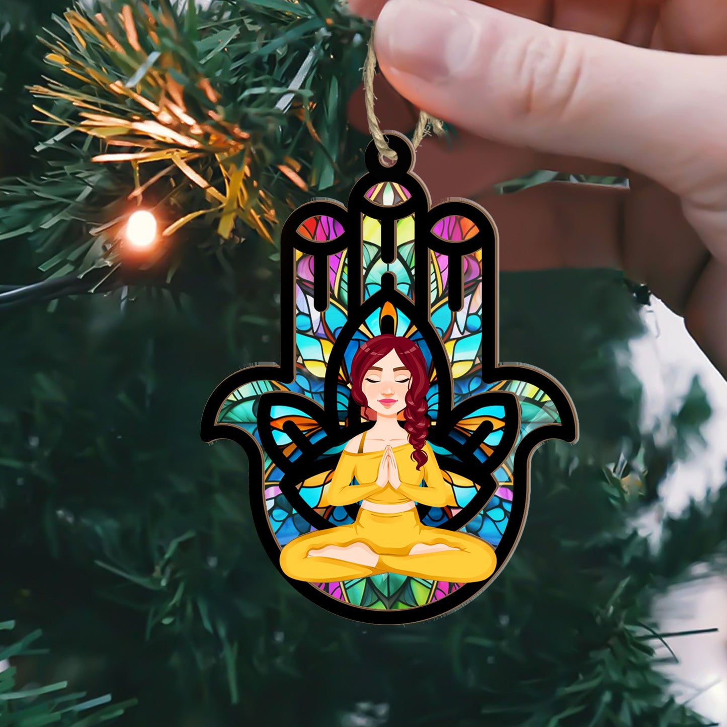 Fatima Chakra - Personalized Suncatcher Ornament