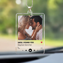 Favorite Song Title - Personalized Car Photo Ornament