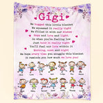 Feel Your Love Within This Blanket - From 15 Up To 21 Kids - Personalized Blanket - Birthday Gift, Home Decor Gift For Grandma, Nana, Mom