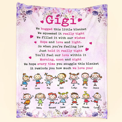 Feel Your Love Within This Blanket - Up To 14 Kids - Personalized Blanket - Birthday Gift, Home Decor Gift For Grandma, Nana, Mom