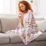 Feel Your Love Within This Blanket - From 15 Up To 21 Kids - Personalized Blanket - Birthday Gift, Home Decor Gift For Grandma, Nana, Mom