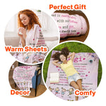 Feel Your Love Within This Blanket - From 15 Up To 21 Kids - Personalized Blanket - Birthday Gift, Home Decor Gift For Grandma, Nana, Mom