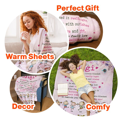 Feel Your Love Within This Blanket - From 15 Up To 21 Kids - Personalized Blanket - Birthday Gift, Home Decor Gift For Grandma, Nana, Mom